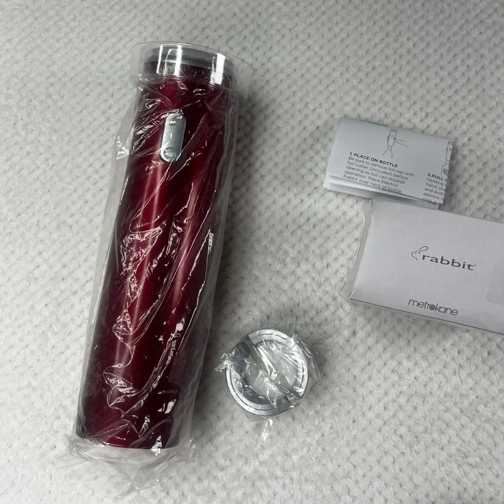 Rabbit Electric Rechargeable‎ Corkscrew Wine Opener with Electronic Display